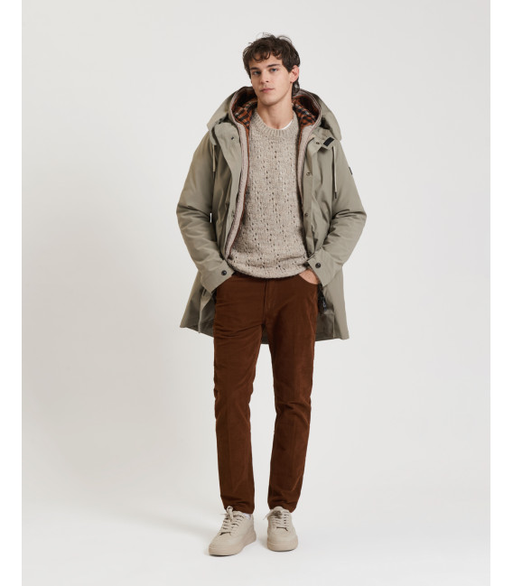 Three detatchable layers parka