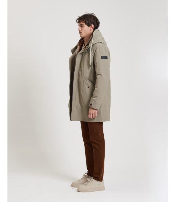 Three detatchable layers parka