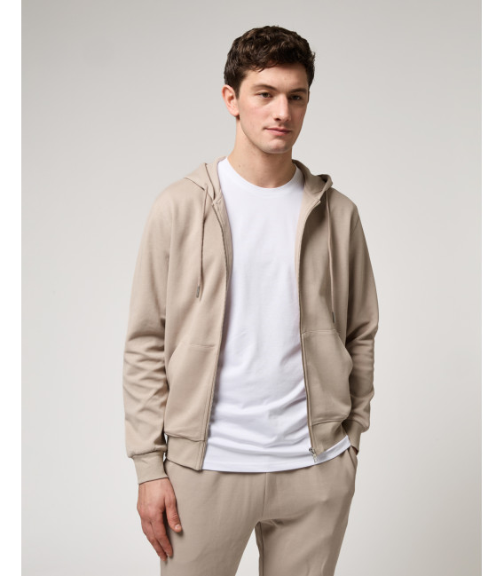 Felpa con zip e cappuccio