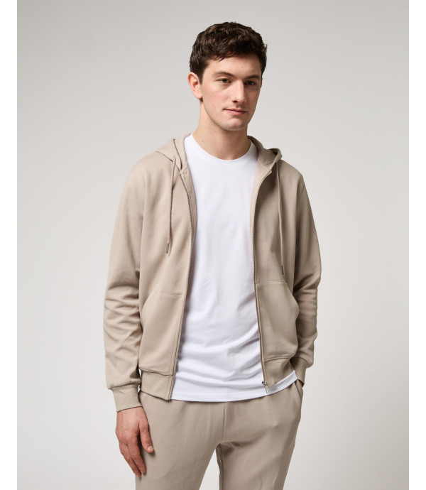 Felpa con zip e cappuccio
