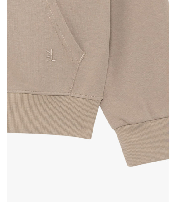 Felpa con zip e cappuccio