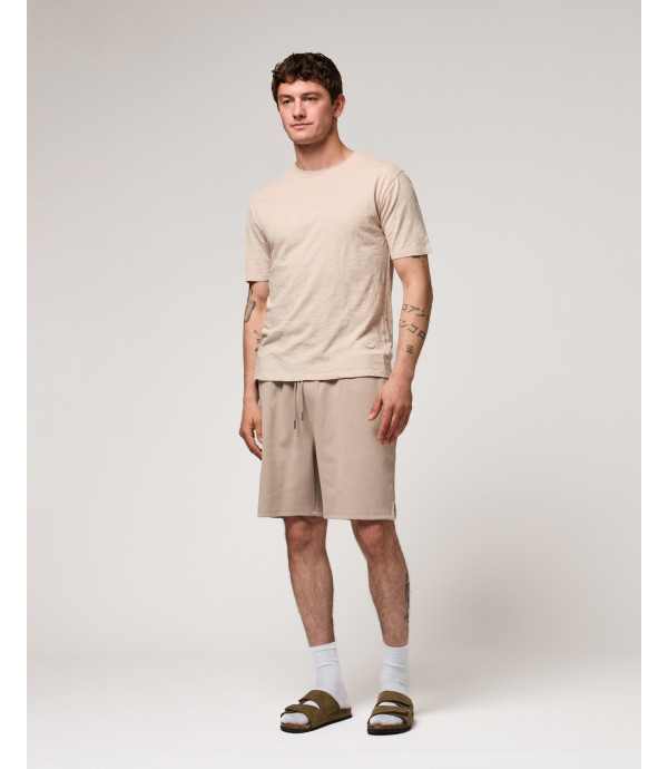 Bermuda joggers con logo ricamato