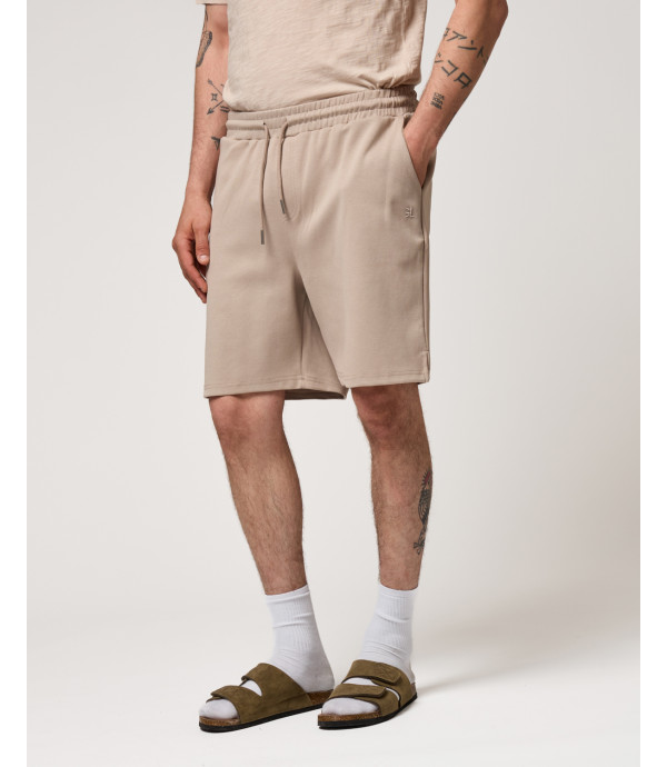 Bermuda joggers con logo ricamato