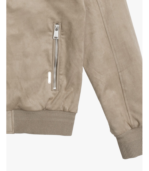 Bomber effetto camoscio