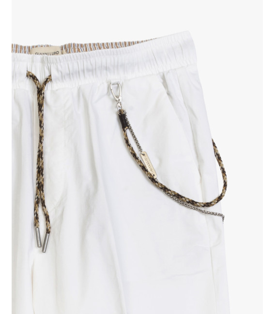 Pantaloni LEONARD con coulisse in cotone