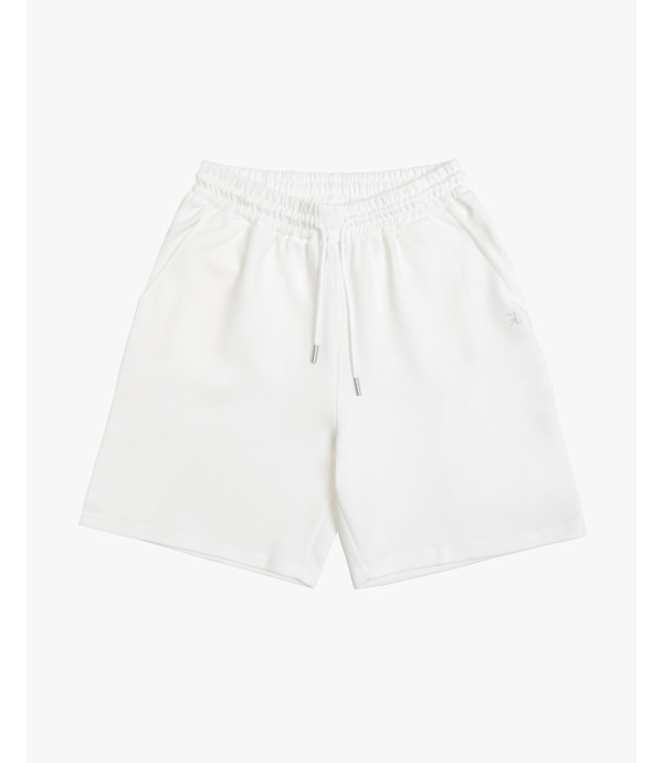 Bermuda joggers con logo ricamato