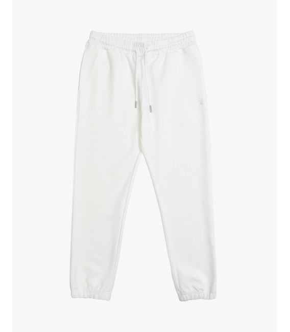 Joggers con logo ricamato