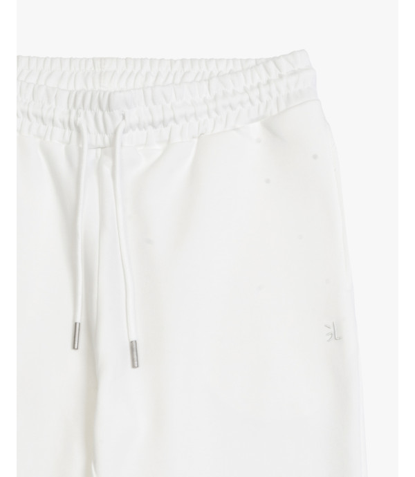 Joggers con logo ricamato