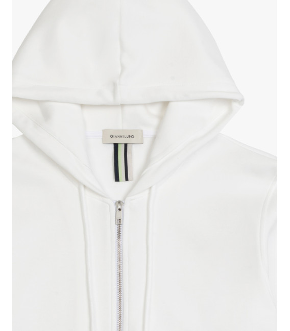 Felpa con zip e cappuccio