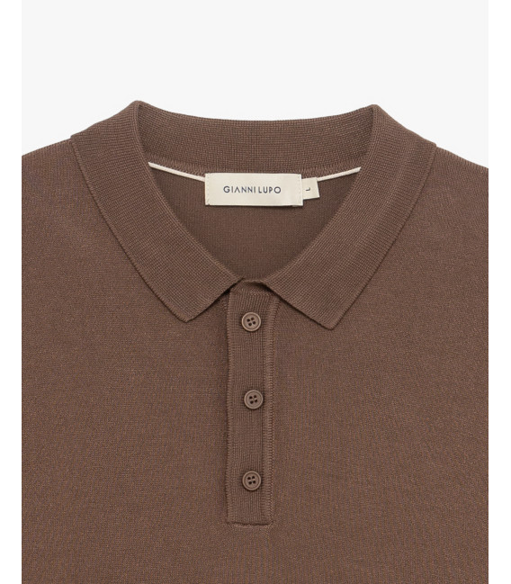 Polo a maniche lunghe relaxed fit