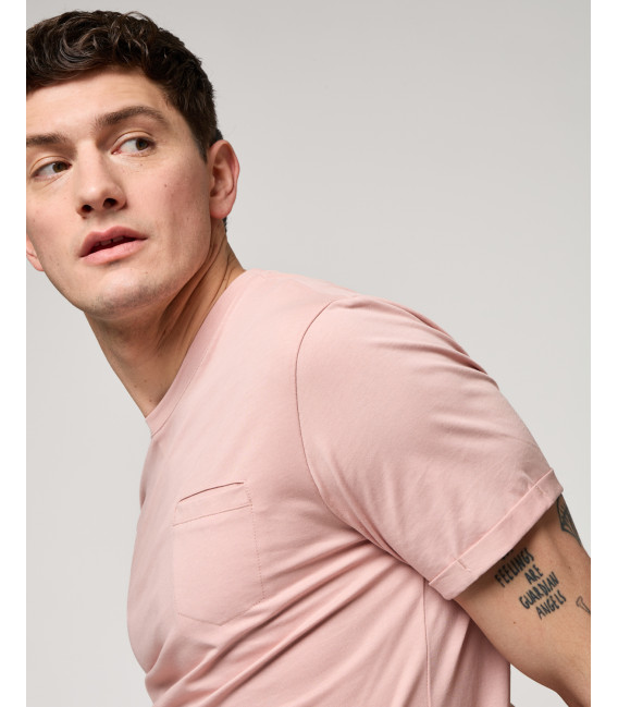 T-shirt con taschino in cotone extra fine