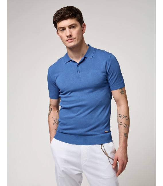 Polo in maglia muscle fit