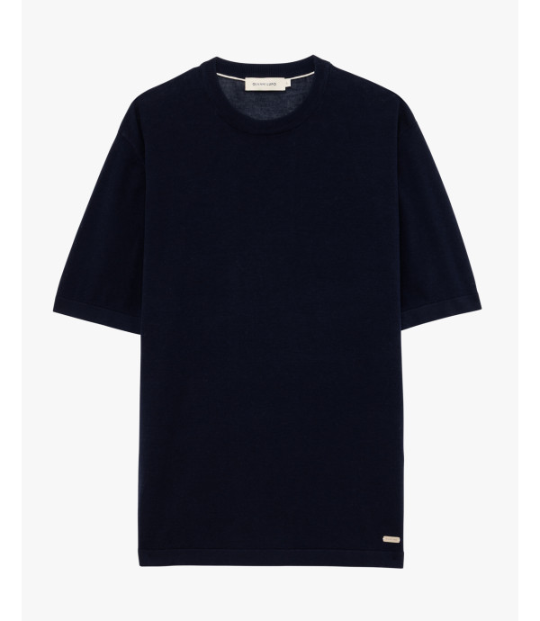 T-shirt in maglia girocollo