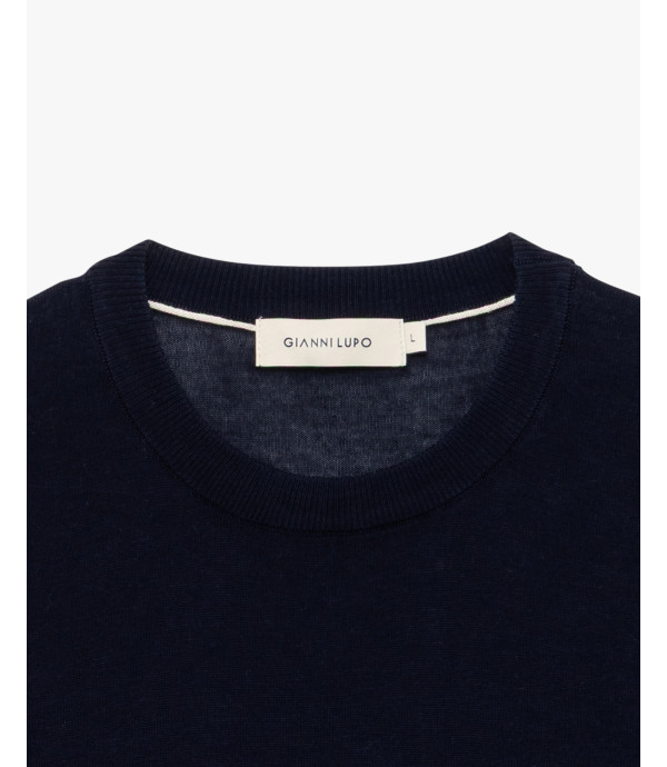 T-shirt in maglia girocollo