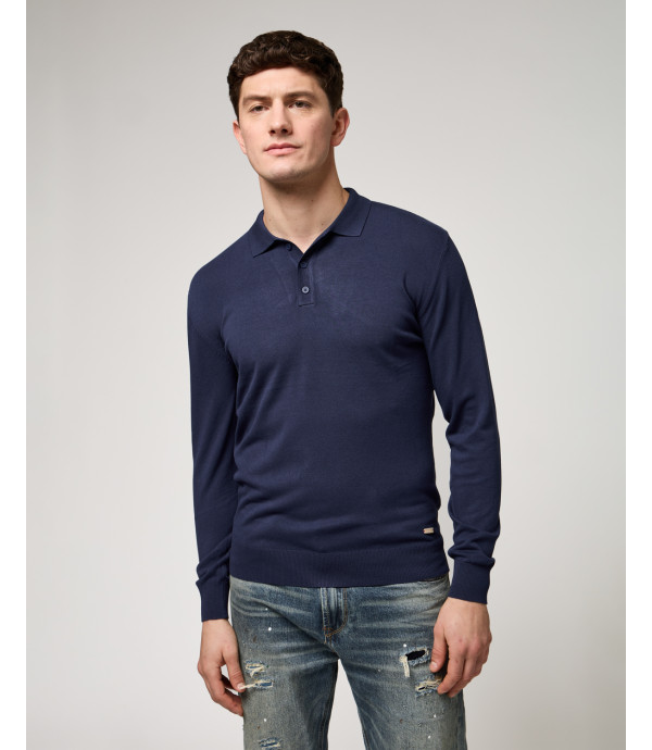 Polo a maniche lunghe relaxed fit