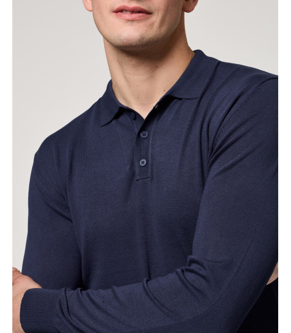 Polo a maniche lunghe relaxed fit