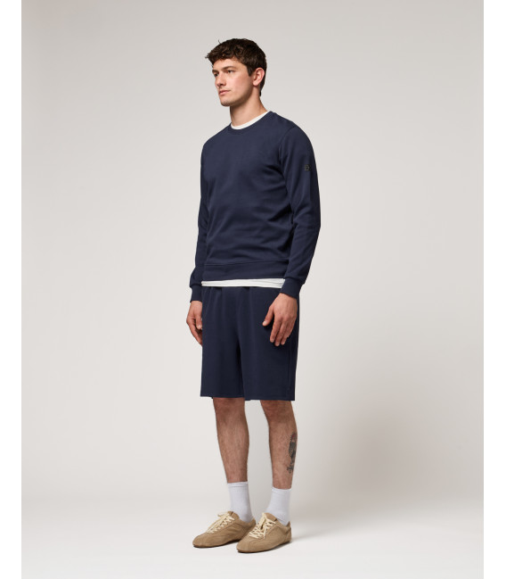 Bermuda joggers con logo ricamato