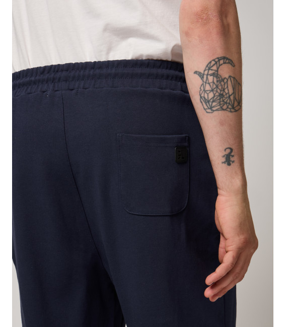Bermuda joggers con logo ricamato