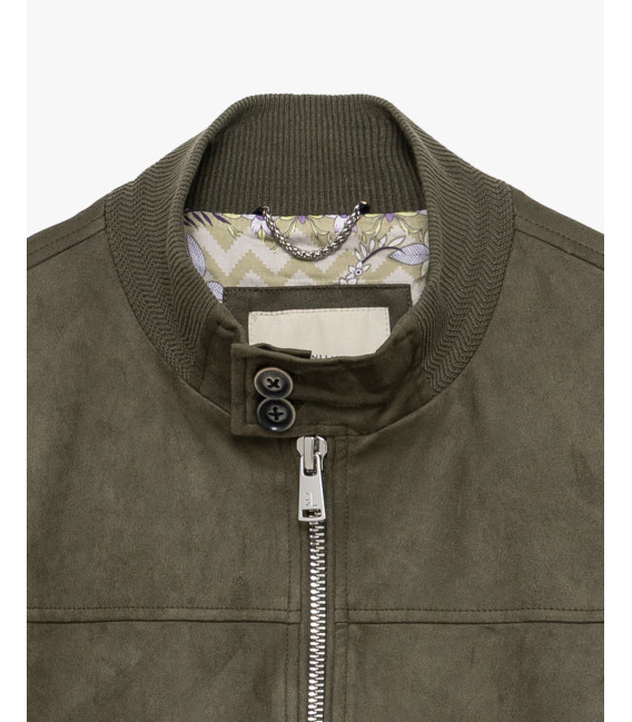 Bomber effetto camoscio