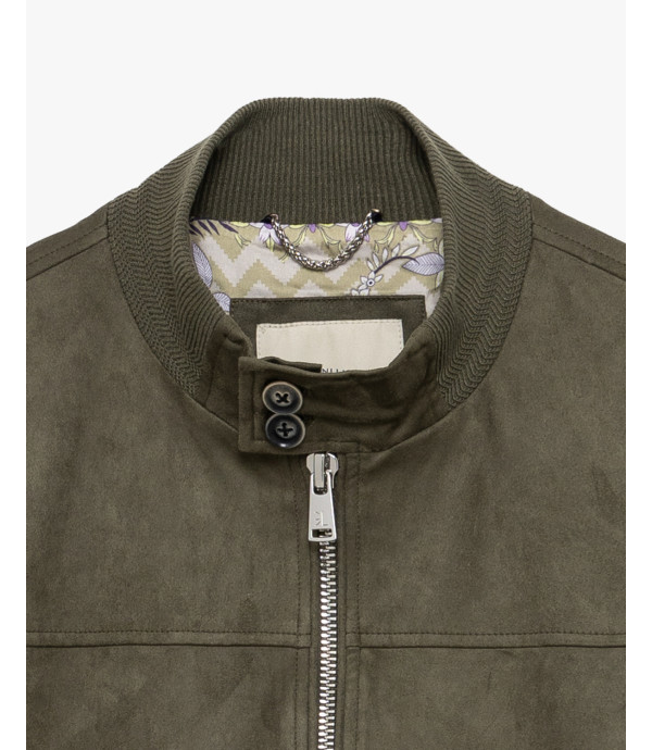 Bomber effetto camoscio