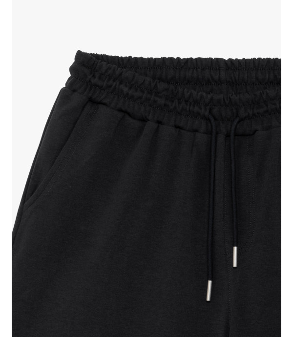 Bermuda joggers con logo ricamato