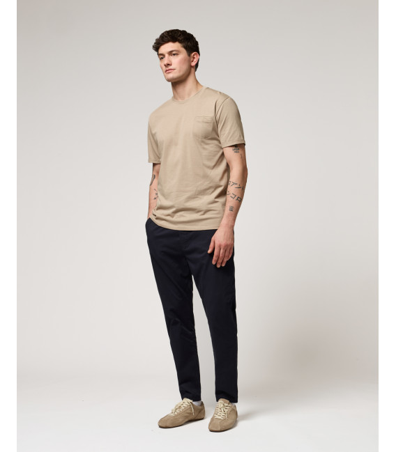 Extra-fine cotton t-shirt with pocket