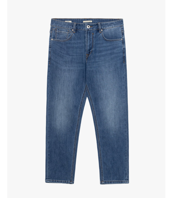 Jeans MIKE95 carrot fit con graffi medium wash