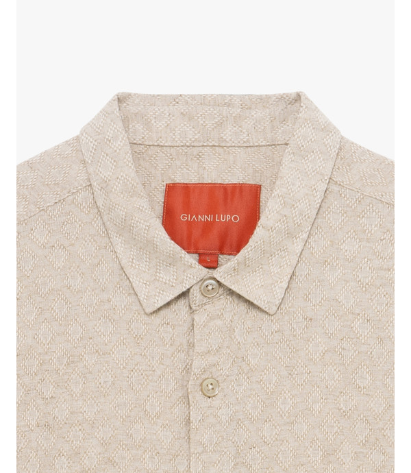 Camicia manica corta con stampa