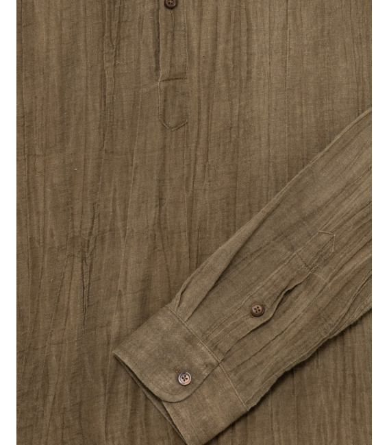 Camicia con collo alla coreana