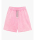 Cold-dyed fleece bermuda shorts