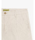 Linen-blend bermuda shorts