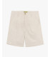 Linen-blend bermuda shorts