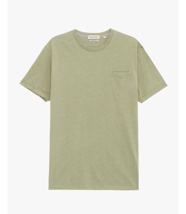 T-shirt con taschino in cotone extra fine
