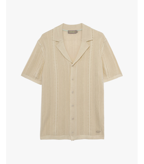 Camicia in maglia con trasparenze