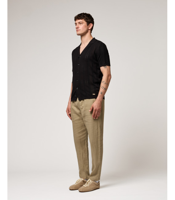 Camicia in maglia con trasparenze