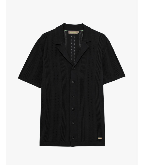 Camicia in maglia con trasparenze