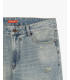 Jeans ALEX straight fit vintage wash con strappi