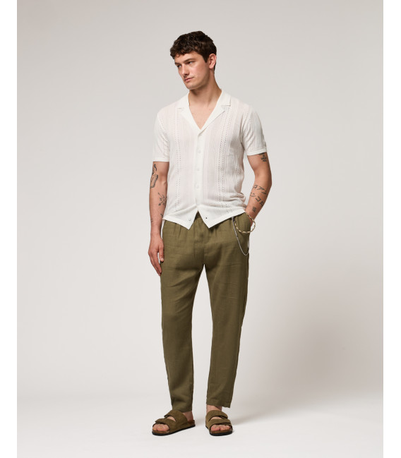 Camicia in maglia con trasparenze