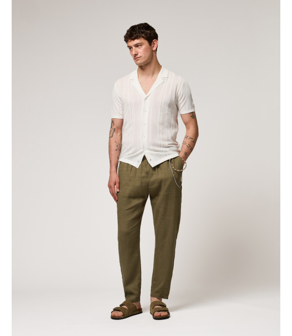 Camicia in maglia con trasparenze