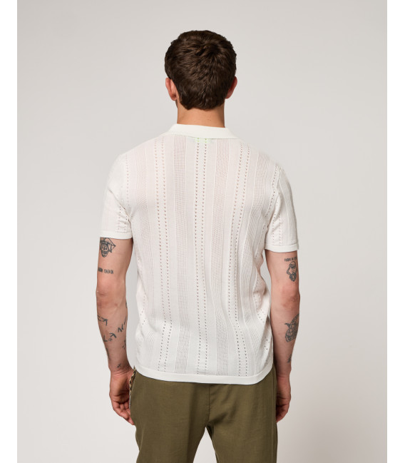 Camicia in maglia con trasparenze