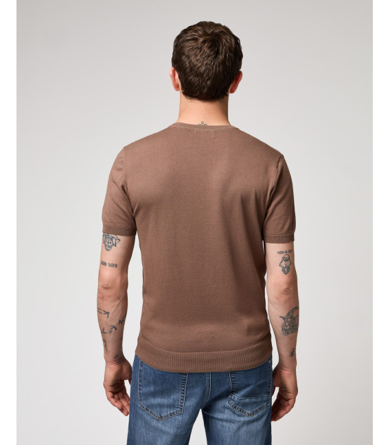 Muscle fit knitted t-shirt