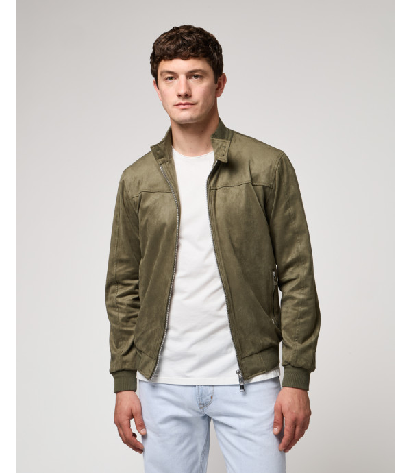 Bomber effetto camoscio