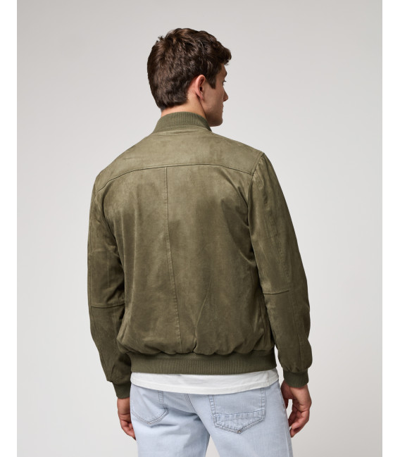 Bomber effetto camoscio