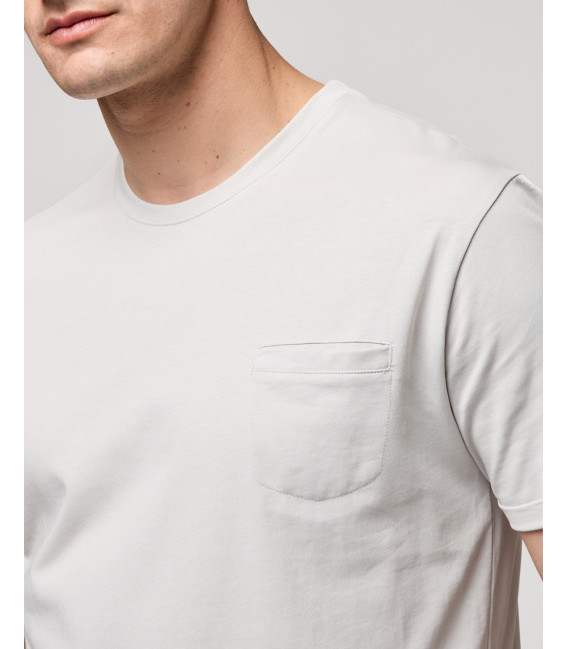 Extra-fine cotton t-shirt with pocket