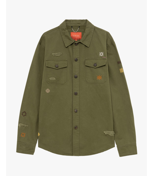 Overshirt with embroideries