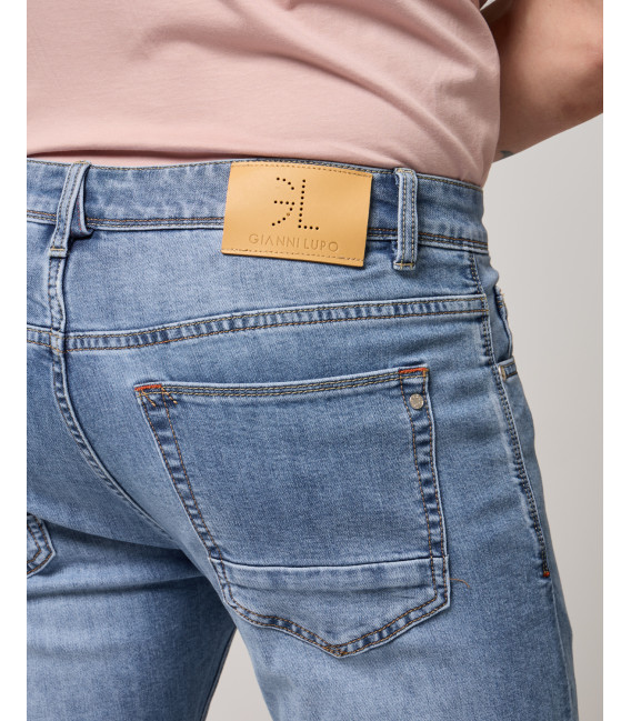 Jeans BRUCE regular fit con strappi dark wash