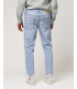 Jeans MIKE95 carrot fit con graffi medium wash