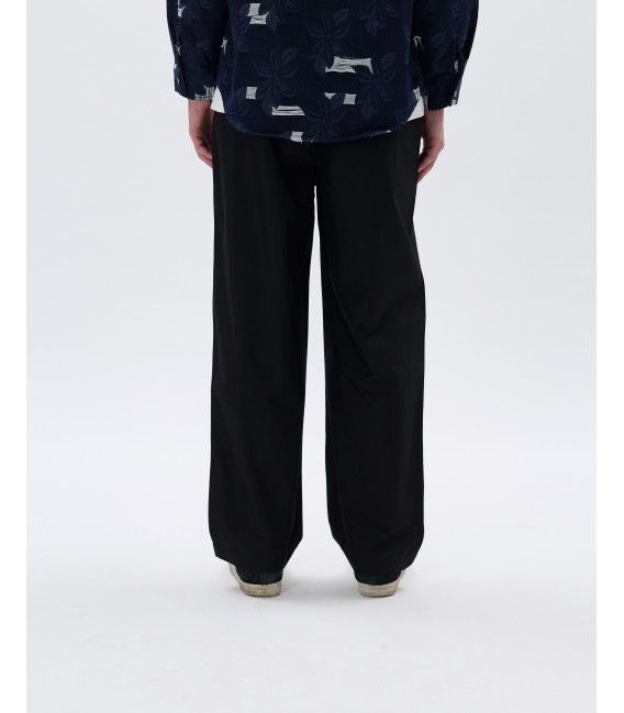 Wide leg drawstring trousers