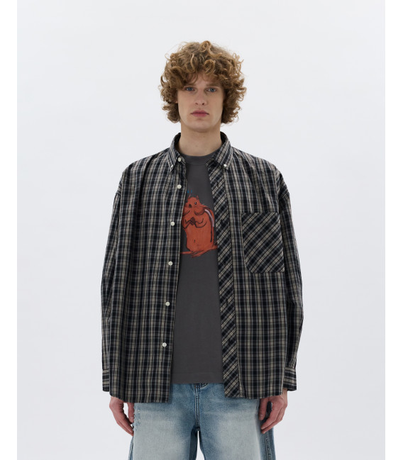 Checked shirt with pocket