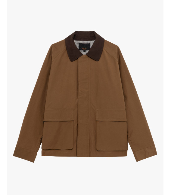 Jacket with contrast collar